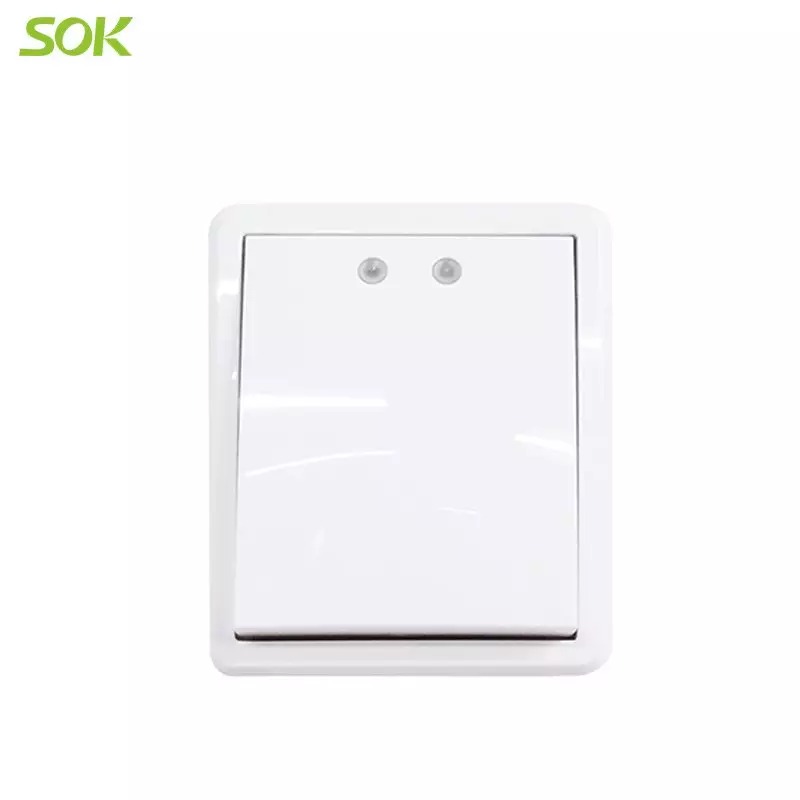 1 Gang 1 Way Light Switch with LED Indicator(Surface Mounted)