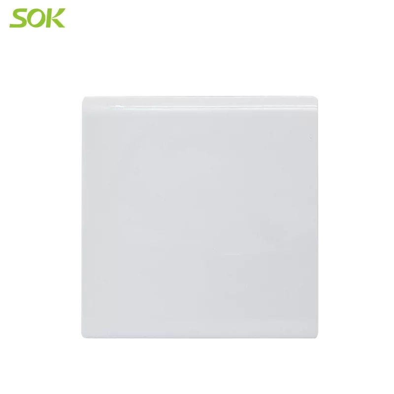 86 Size Blank Plate - White
