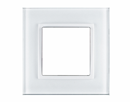 S81 One Gang Glass Cover-White
