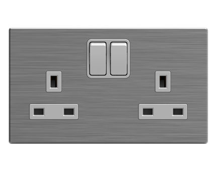 2G Stainless Steel D/P Switched BS Sockets