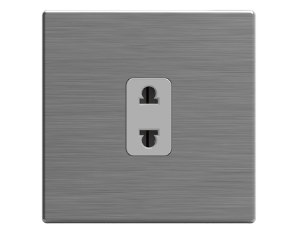 10A One Gang 2 Pin Universal Power Outlet