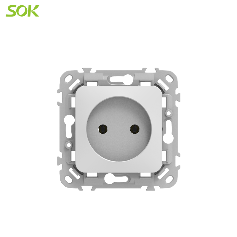 2 Pin socket without shutter