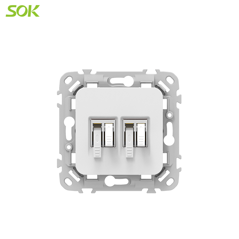 Double Audio Socket Modular