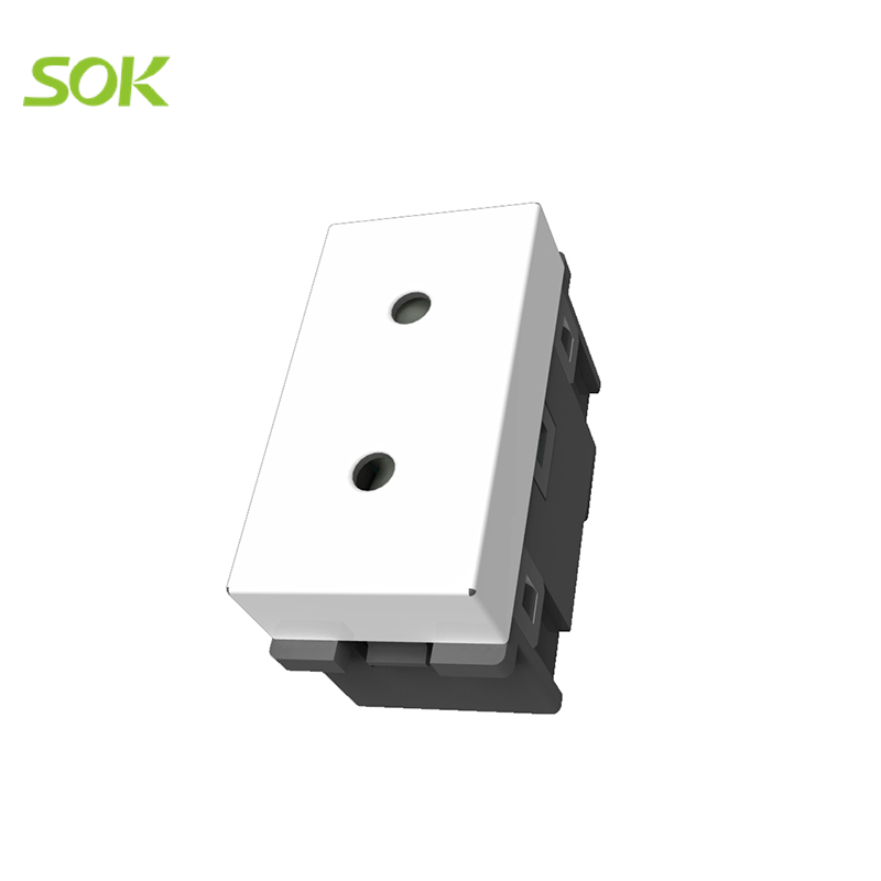 2 Round Pin Socket Modular