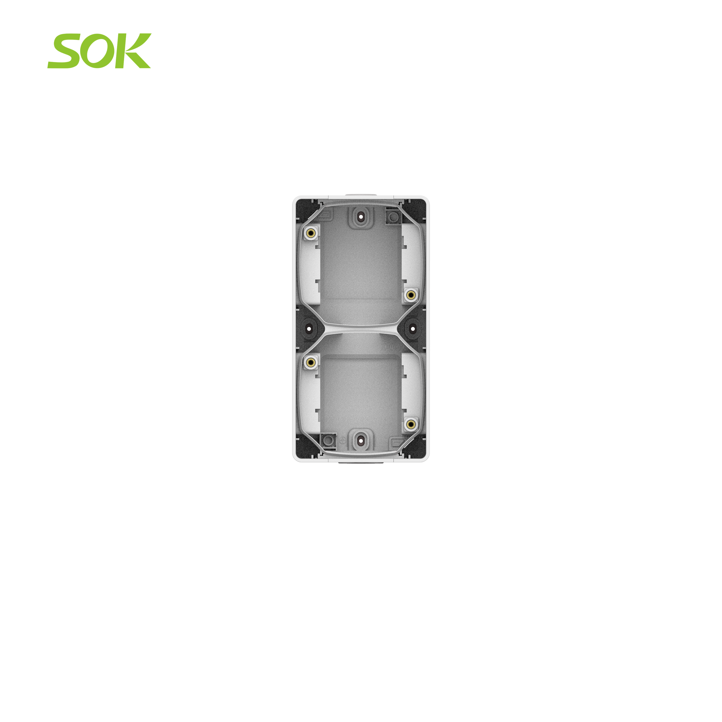 2 Gang Surface Mounting Box (Vertical)