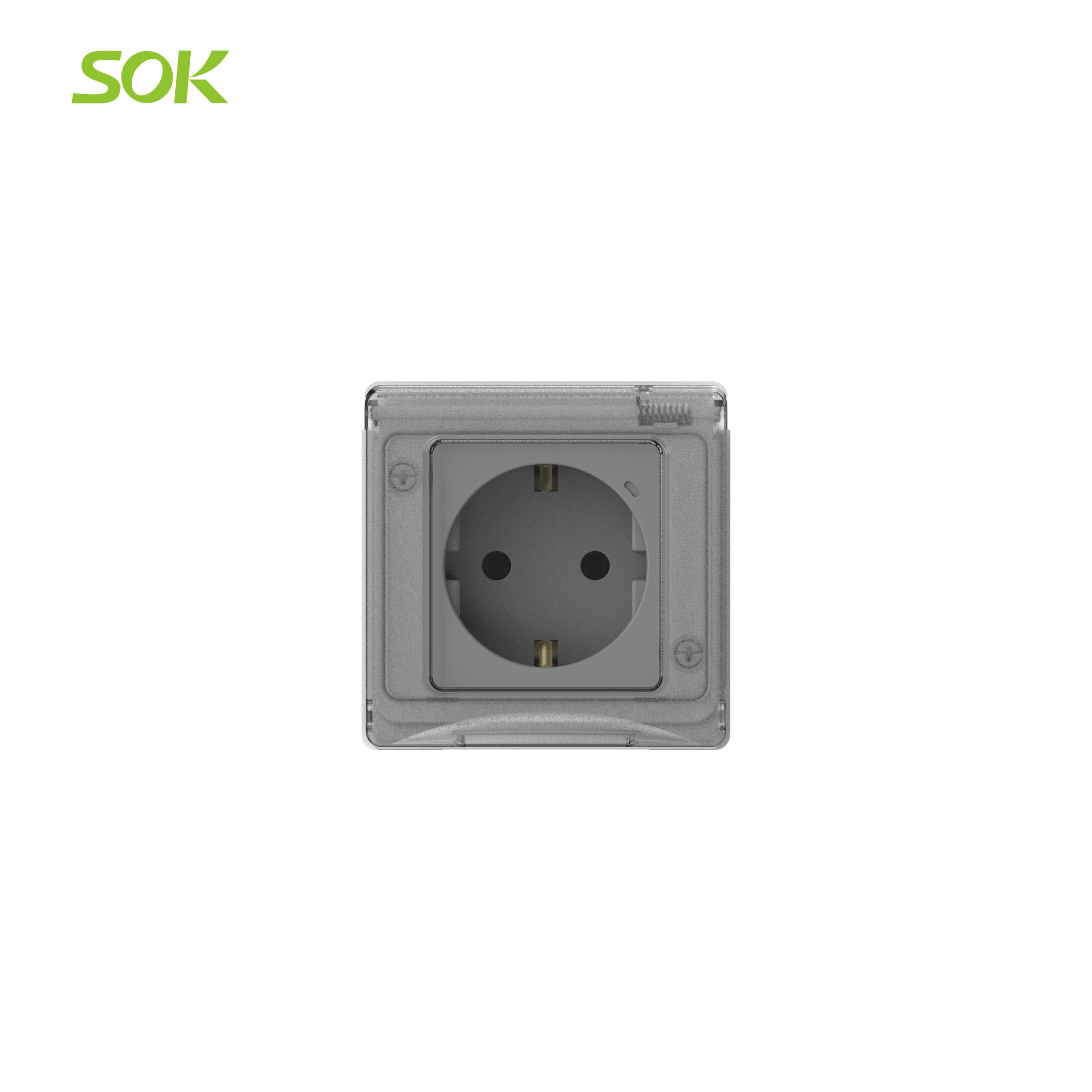 Single Schuko Power Outlet without Shutter