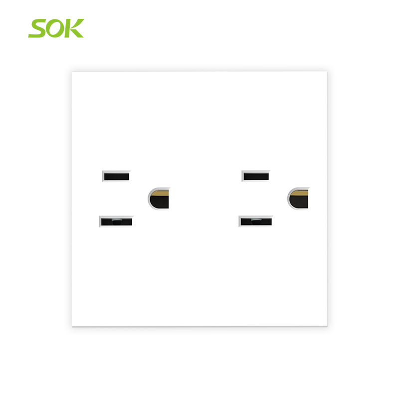 Duplex US Power Socket Outlet